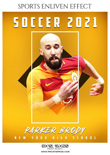 Parker Brody - Soccer Sports Enliven Effect Photography Template - PrivatePrize - Photography Templates