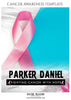 Parker Daniel - Cancer Awareness Sports Template - PrivatePrize - Photography Templates