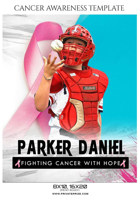 Parker Daniel - Cancer Awareness Sports Template - PrivatePrize - Photography Templates