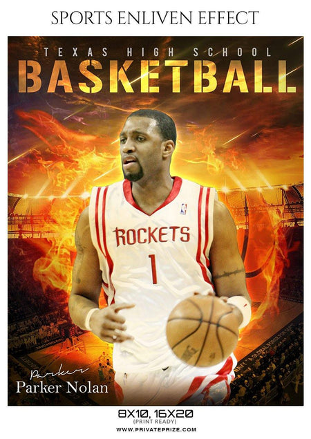 Parker Nolan - Basketball Sports Enliven Effect Photography Template - PrivatePrize - Photography Templates