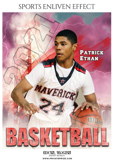 Patrick Ethan - Basketball Sports Enliven Effect Photography Template - PrivatePrize - Photography Templates