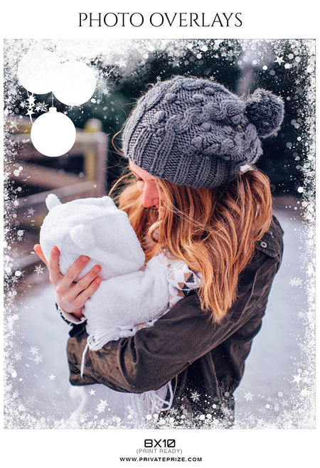 Snowflakes - Overlay - Photography Photoshop Template