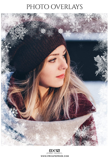 Snow Flakes - Overlay - Photography Photoshop Template