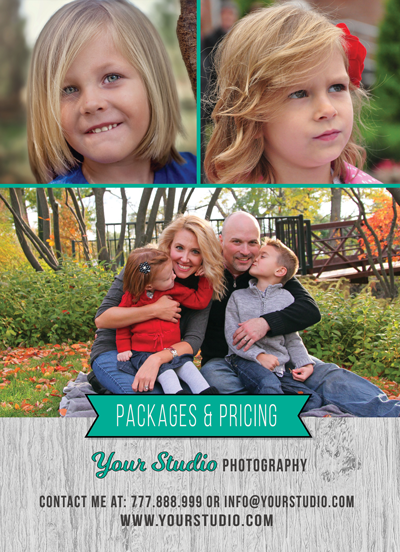 Studio Package Flyer Template for Photographers - Photography Photoshop Template