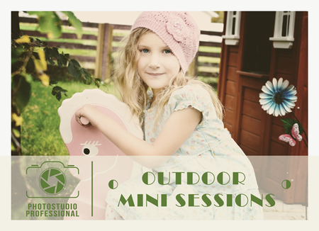Outdoor Mini Session Flyer Template for Photographers - Photography Photoshop Templates