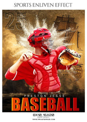 Preston Jesse - Baseball Sports Enliven Effect Photography Template