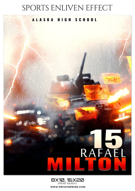 RAFAEL MILTON BASKETBALL - SPORTS ENLIVEN EFFECT - Photography Photoshop Template