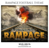 Rampage Football Themed Sports Photography Template - Photography Photoshop Template