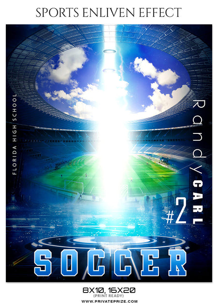 RANDY CARL-SOCCER- SPORTS ENLIVEN EFFECT - Photography Photoshop Template
