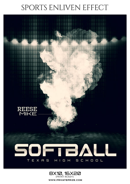 REESE MIKE - SOFTBALL SPORTS PHOTOGRAPHY - Photography Photoshop Template