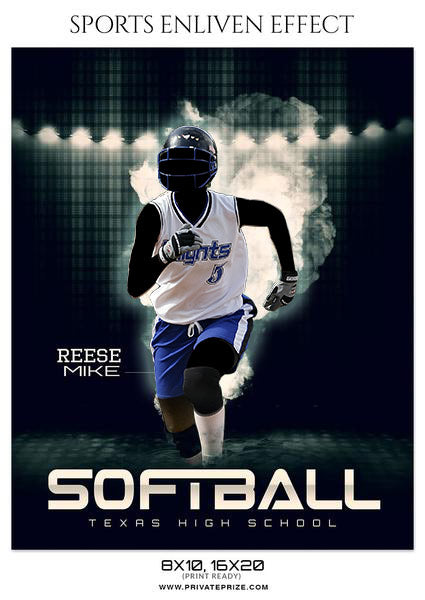 REESE MIKE - SOFTBALL SPORTS PHOTOGRAPHY - Photography Photoshop Template