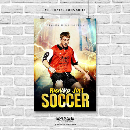 Richard Joel - Soccer Enliven Effects Sports Banner Photoshop Template - PrivatePrize - Photography Templates
