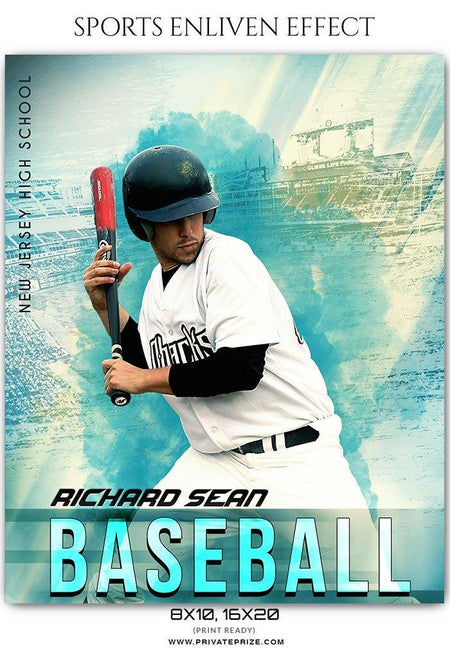 Richard Sean - Baseball Sports Enliven Effects Photography Template - PrivatePrize - Photography Templates