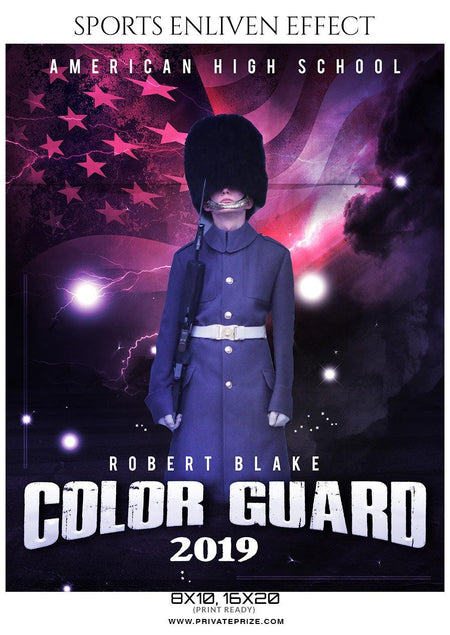 Robert Blake - Color Guard Enliven Effects Photography Template - PrivatePrize - Photography Templates