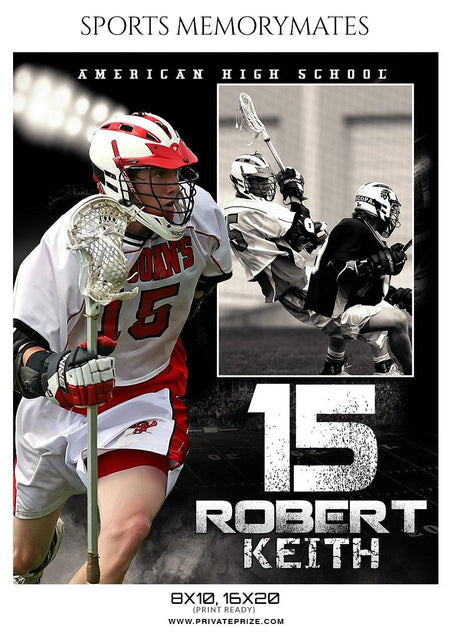 ROBERT KEITH - Lacrosse Sports Memory Mates Photography Template - PrivatePrize - Photography Templates