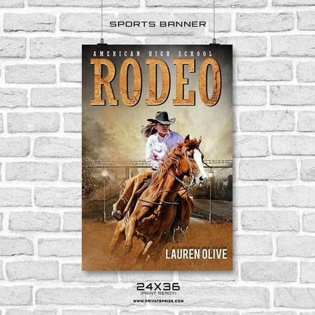 Rodeo - Sports Banner Photoshop Template - PrivatePrize - Photography Templates