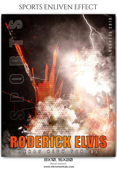 Roderick Elvis - Lacrosse Sports Enliven Effects Photography Template - PrivatePrize - Photography Templates