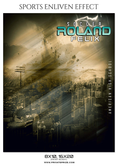 ROLAND FELIX-SOCCER - SPORTS ENLIVEN EFFECT - Photography Photoshop Template