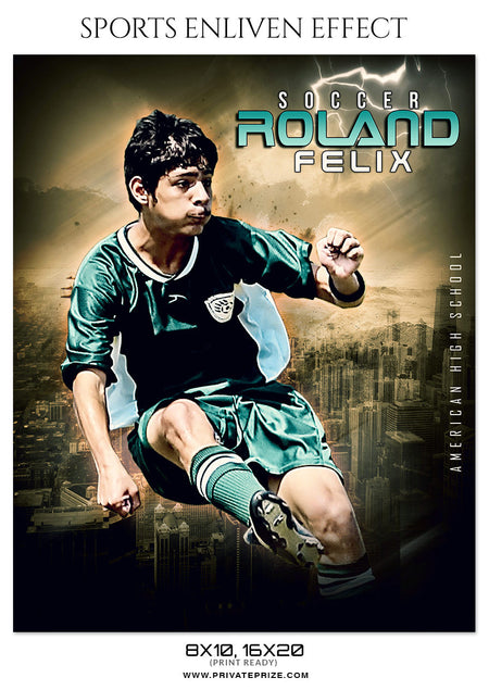 ROLAND FELIX-SOCCER - SPORTS ENLIVEN EFFECT - Photography Photoshop Template