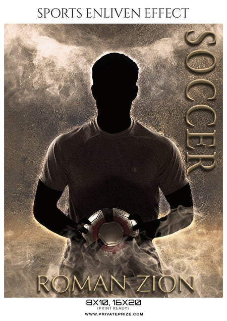 Roman Zion - Soccer Sports Enliven Effects Photography Template - PrivatePrize - Photography Templates