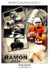 RAMON BEN FOOTBALL - SPORTS MEMORY MATES - Photography Photoshop Template
