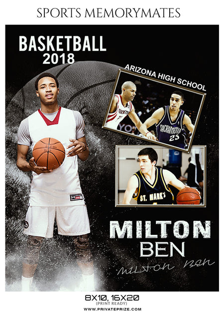 Romen Ben Sports Memory Mates Sports Photography Photoshop Template - Photography Photoshop Template