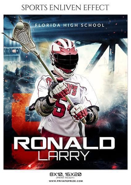 RONALD LARRY - LACROSSE SPORTS PHOTOGRAPHY - Photography Photoshop Template