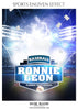 RONNIE LEON BASEBALL SPORTS ENLIVEN EFFECT - Photography Photoshop Template