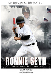 Ronnie Seth - Baseball Memory Mate Photography Template