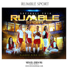 RUMBLE SPORT Softball Themed Sports Photography Template - Photography Photoshop Template