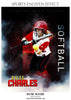 RYLEE CHARLES SOFTBALL- SPORTS ENLIVEN EFFECT - Photography Photoshop Template