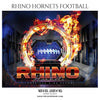 Rhino Hornets - Football Themed Sports Photography Template - PrivatePrize - Photography Templates