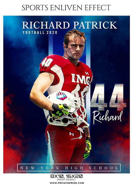 Richard Patrick - Football Sports Enliven Effect Photography Template - PrivatePrize - Photography Templates
