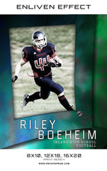 Riley Inland High School Football Sports Template -  Enliven Effects