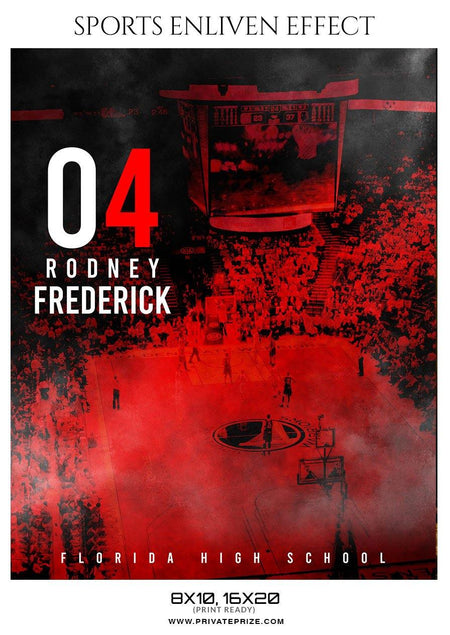 Rodney Frederick - Basketball Sports Enliven Effect Photography Template - PrivatePrize - Photography Templates