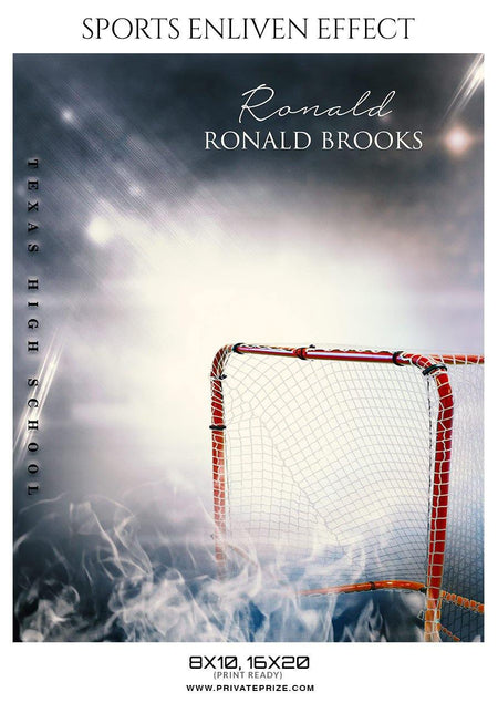 Ronald Brooks - Ice Hockey - Sports Photography Template - PrivatePrize - Photography Templates