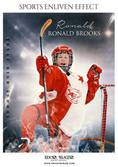 Ronald Brooks - Ice Hockey - Sports Photography Template