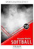 Rosalie Martin - Softball Sports Enliven Effect Photography template - PrivatePrize - Photography Templates