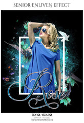 Rose - Senior Enliven Effect Photography Template