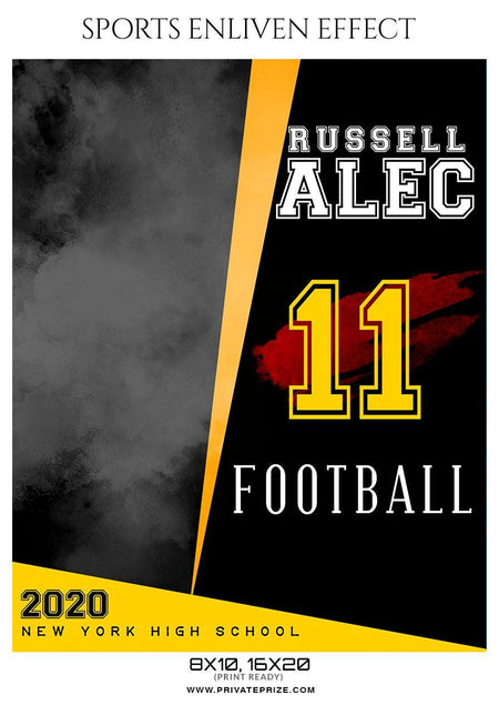 Russell Alec - Football Sports Enliven Effect Photography Template - PrivatePrize - Photography Templates