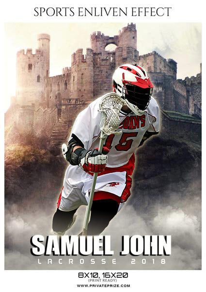 Samuel John - Lacrosse Sports Enliven Effects Photography Template - Photography Photoshop Template