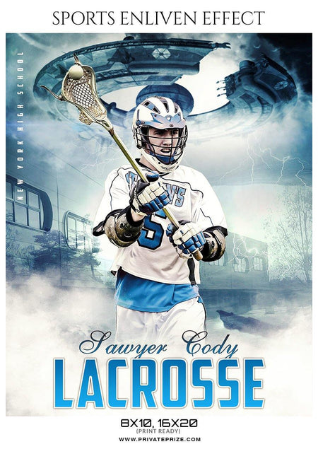 Sawyer Cody - Lacrosse Sports Enliven Effects Photography Template - PrivatePrize - Photography Templates