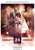 SCARLET CHESTER-SOFTBALL- SPORTS ENLIVEN EFFECT - Photography Photoshop Template