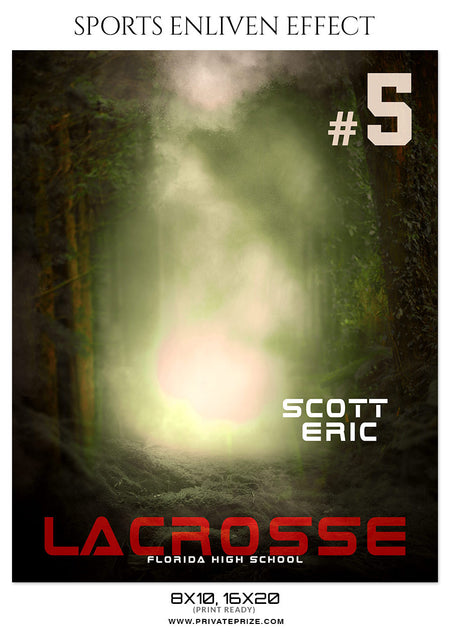 SCOTT ERIC-LACROSSE- SPORTS ENLIVEN EFFECT - Photography Photoshop Template