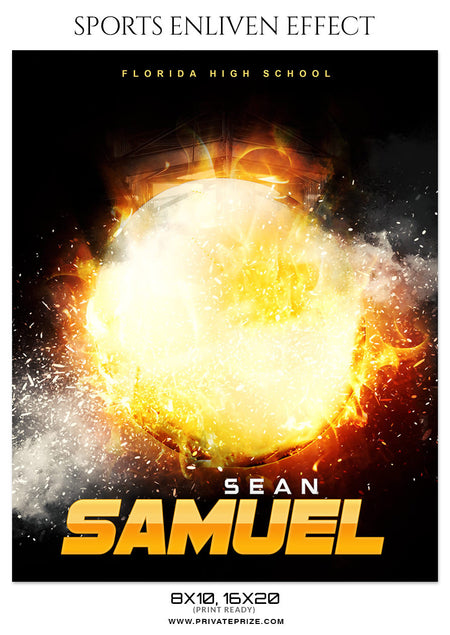 SEAN SAMUEL - FOOTBALL SPORTS PHOTOGRAPHY - Photography Photoshop Template
