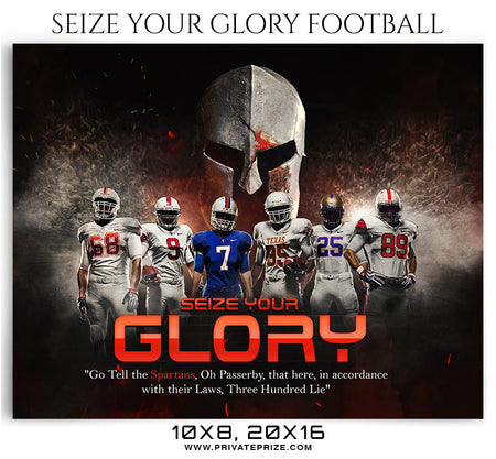 Seize Your Glory Themed Sports Photography Template - Photography Photoshop Template