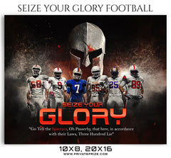 Seize Your Glory Themed Sports Photography Template