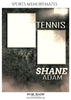 SHANE ADAM-TENNIS - SPORTS MEMORY MATES - Photography Photoshop Template