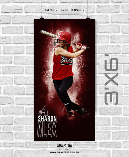 Sharon Alex - Baseball Enliven Effects Sports Banner Photoshop Template - Photography Photoshop Template
