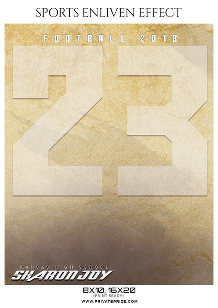 Sharon Joy - Football Sports Enliven Effect Photography Template - PrivatePrize - Photography Templates